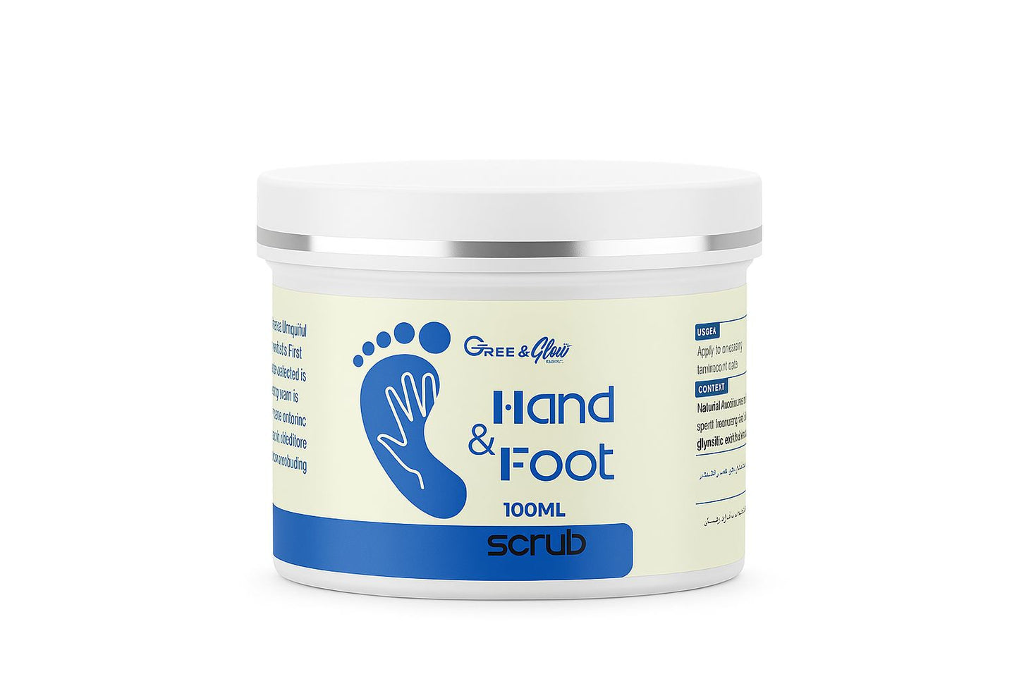 Green & Glow Hand & Foot Scrub – Deep Exfoliation for Soft, Smooth Skin (100ml)