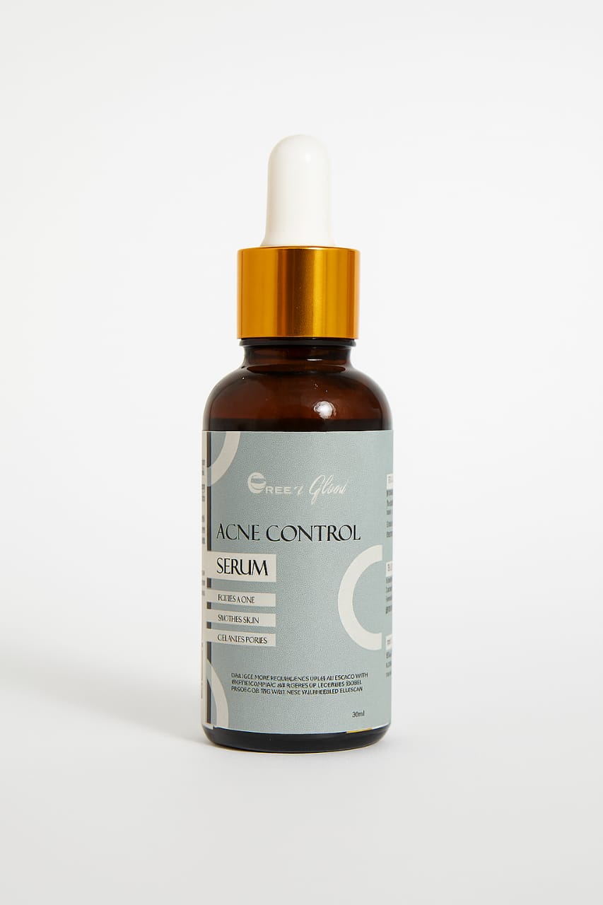 Gree & Glow Acne Control Serum – Clarifying & Pore Refining Formula (30ml)