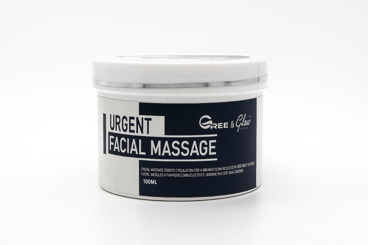 Green & Glow Urgent Facial Massage Cream – Instant Radiance & Skin Revitalization (100ml)