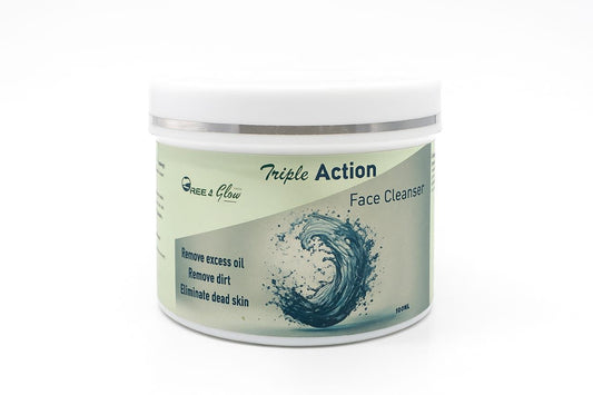 Green & Glow Triple Action Face Cleanser – Deep Cleansing & Oil Control (100ml)